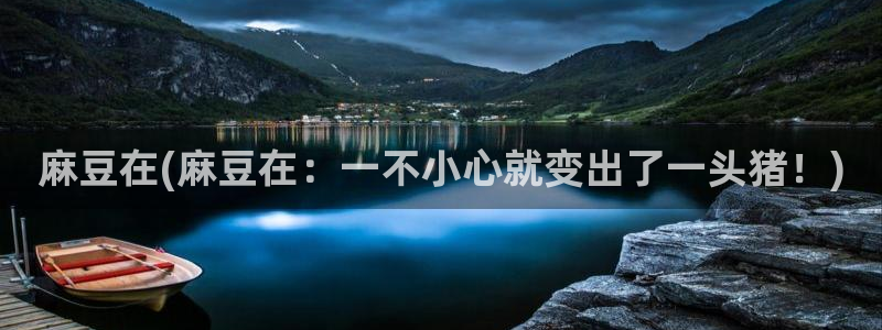 麻豆 专区：麻豆在(麻豆在：一不小心就变出了一头猪！)